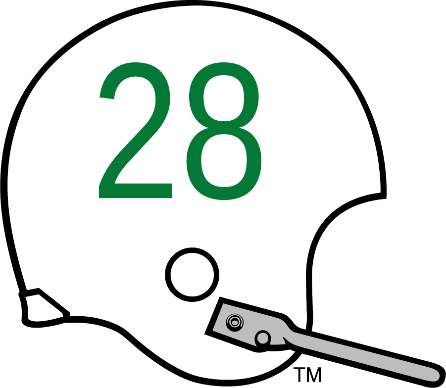 North Texas Mean Green 1964-1966 Helmet iron on transfers for clothing